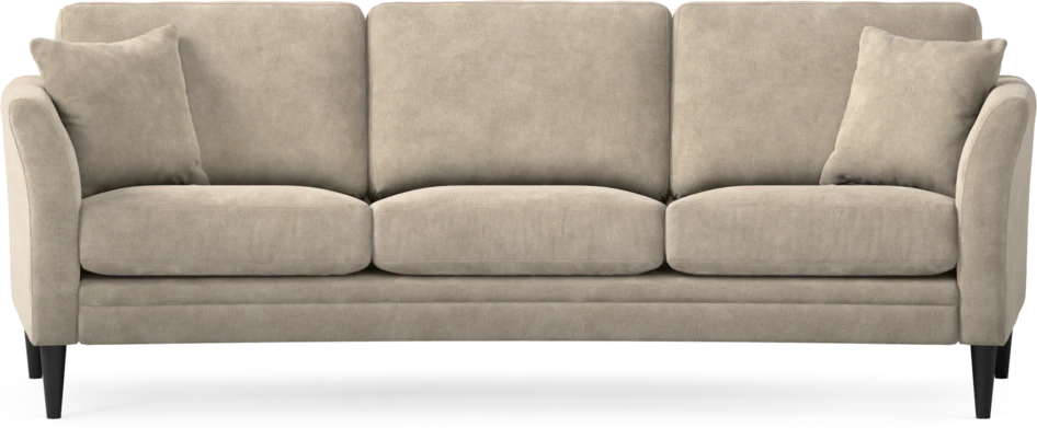 Eden - 3-sits soffa svängd - Beige