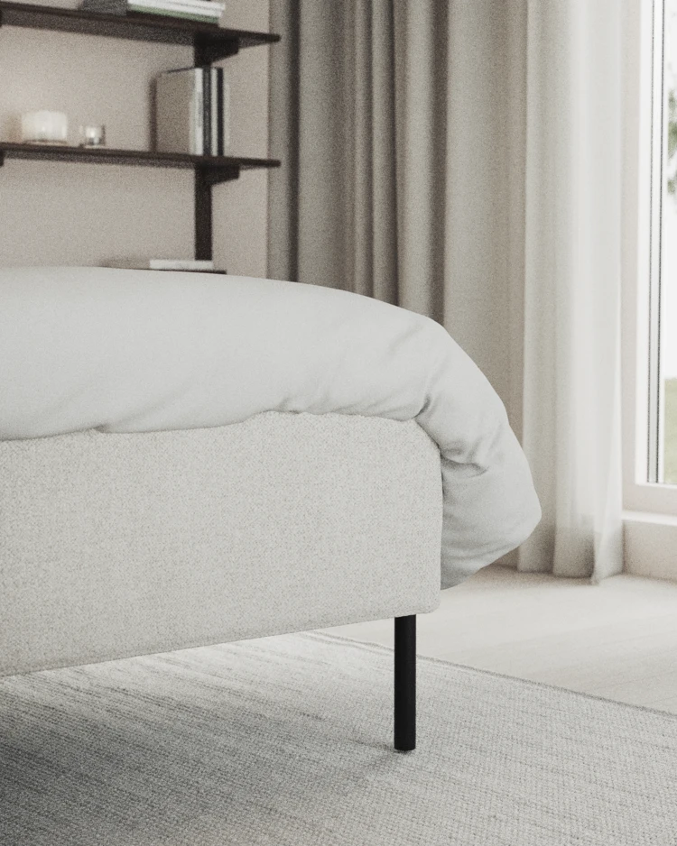Delux Exclusive - Kontinentalsäng, enkelsäng 120 cm med bäddmadrass och sängben - inspiration