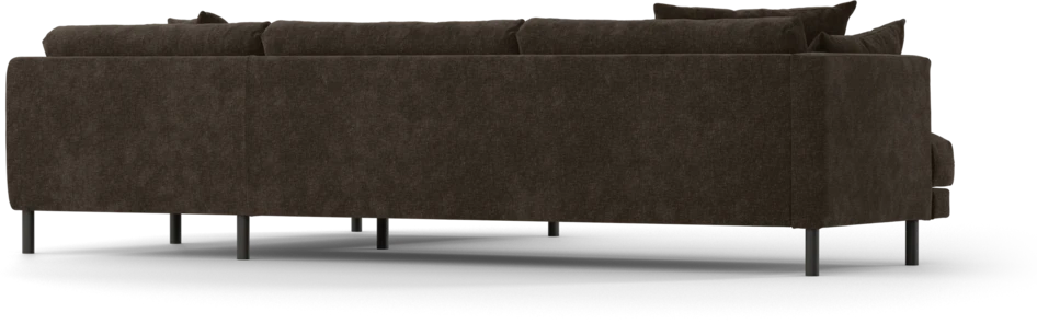Harper - 3-sits soffa med divan höger - Brun