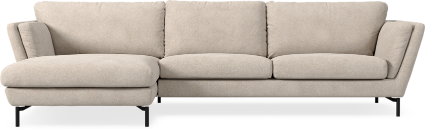 Madison Lux - 3-sits soffa med schäslong vänster - Vit