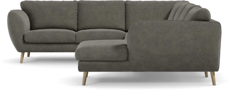 Madison Lux - Hörnsoffa med schäslong höger - Grå