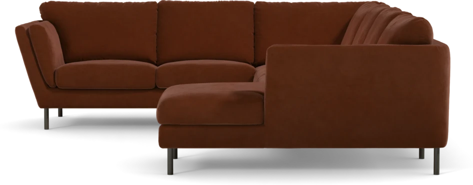 Madison Lux - Hörnsoffa med schäslong höger - Orange