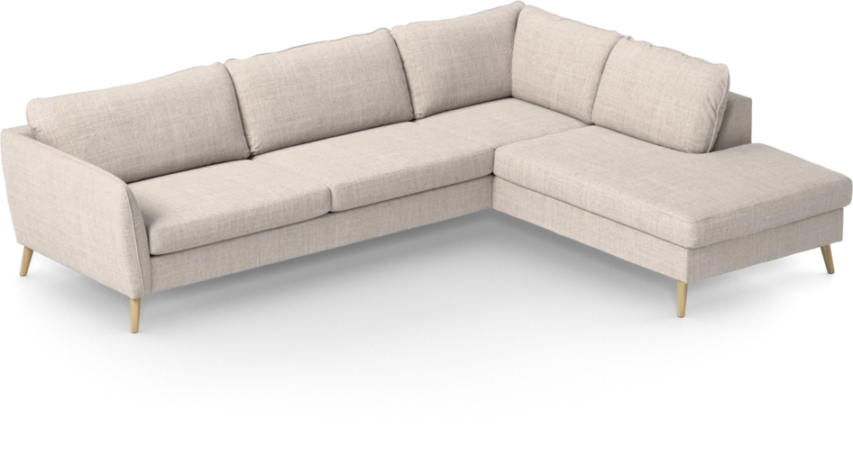 County - 2,5-sits soffa med divan höger - Beige