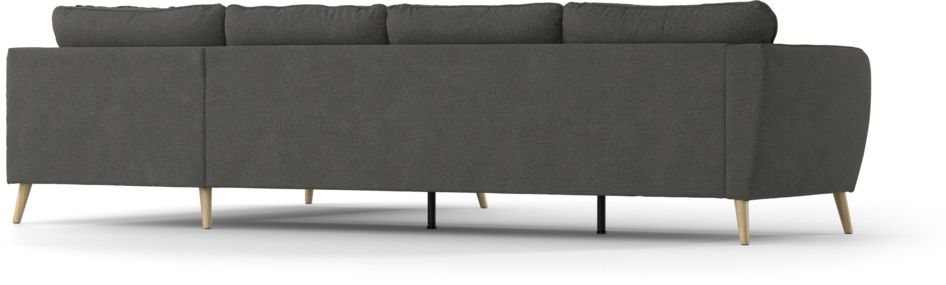 County - 3-sits soffa med divan höger - Brun