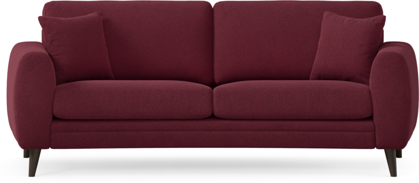 Eden - 2,5-sits soffa svängd - Röd