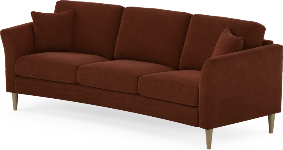 Eden - 3-sits soffa svängd - Orange