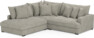 Rossi - 2-sits soffa med divan vänster - Grå