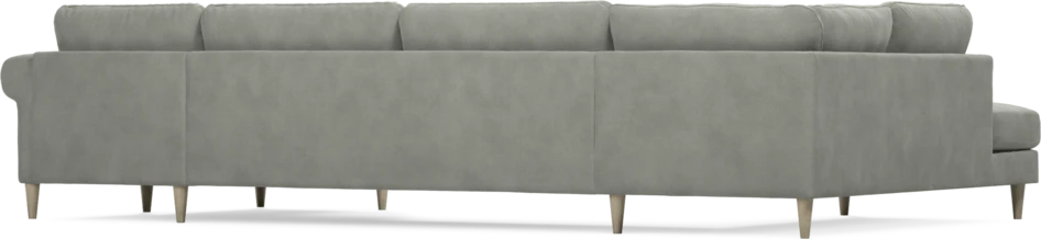 Bridge - 3-sits soffa med divan vänster och schäslong höger - Grå