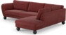 Madison Lux - 3-sits soffa med divan höger - Rosa