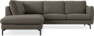 Madison Lux - 2-sits soffa med divan vänster - Brun