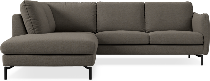 Madison Lux - 2-sits soffa med divan vänster - Brun