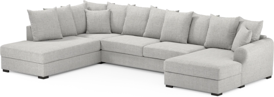 Town - 3-sits soffa med divan vänster och schäslong höger - Grå