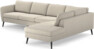 County - 3-sits soffa med divan höger - Beige