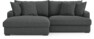 Mila - 2-sits soffa med schäslong XL vänster - Grå