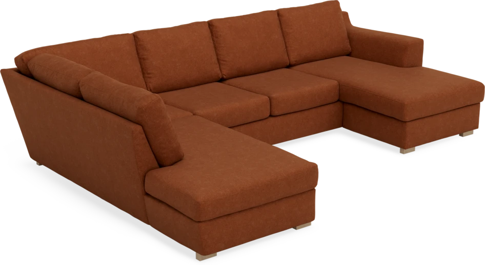 Friday - 3-sits soffa med divan vänster och schäslong höger - Orange