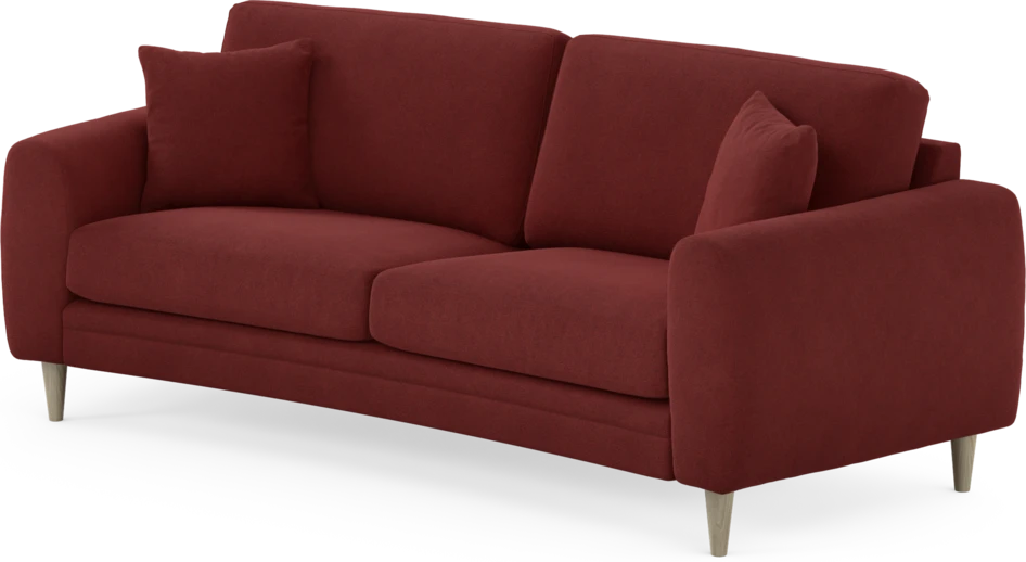 Eden - 2,5-sits soffa svängd - Röd