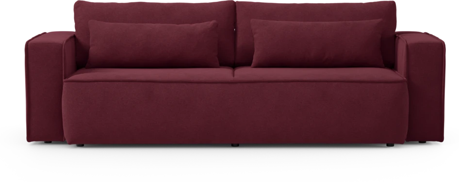 Ide - Bäddsoffa 3-sits - Röd