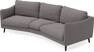 Madison - 3-sits soffa svängd, 90 cm - Grå