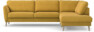Bridge - 3-sits soffa med divan höger - Gul
