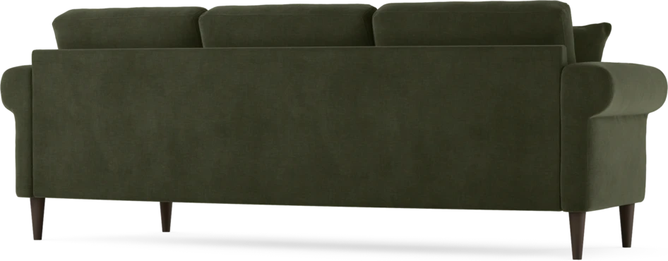 Eden - 3-sits soffa svängd - Grön