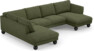 Madison Lux - 2-sits soffa med divan vänster och schäslong höger - Grön