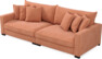 Rossi - 4-sits soffa - Gul