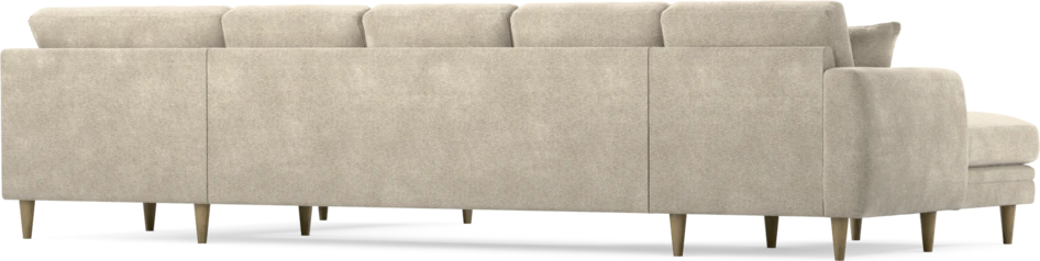 Eden - 3-sits soffa med schäslong vänster och divan höger - Beige