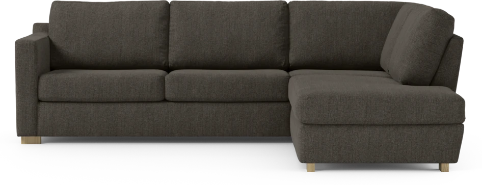 Friday - 2,5-sits soffa med divan höger - Brun