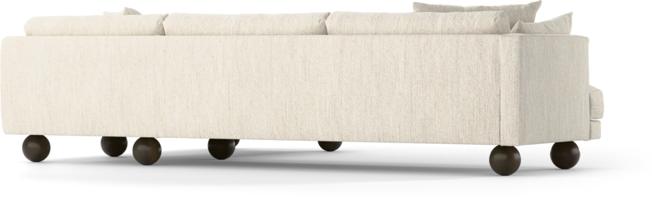 Harper - 3-sits soffa med divan höger - Vit