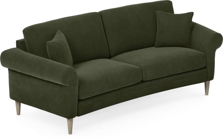 Eden - 2,5-sits soffa svängd - Grön