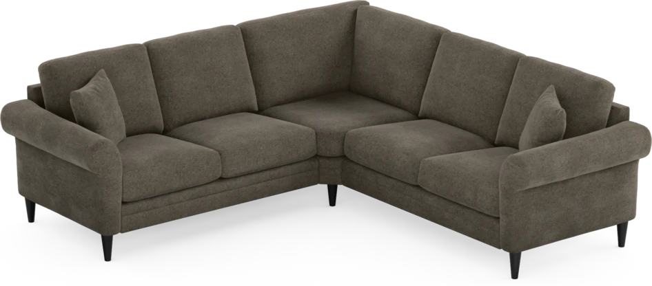 Eden - Hörnsoffa, 2+2-sits - Brun