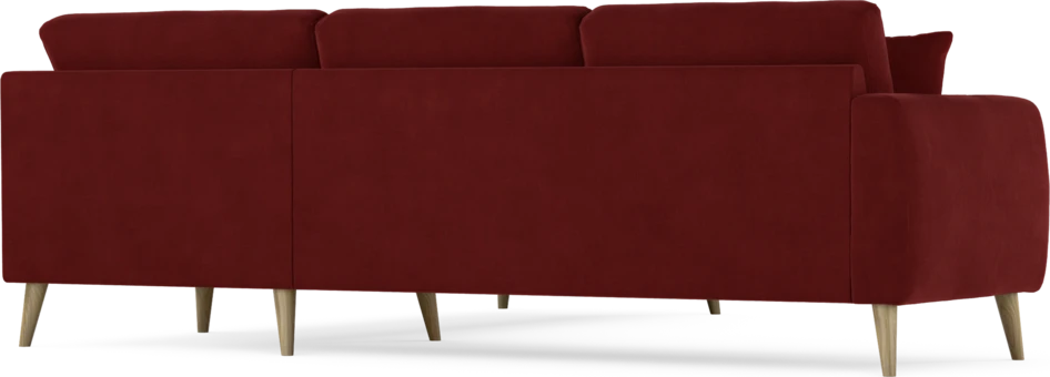 Eden - Hörnsoffa, 2,5+2,5-sits - Röd