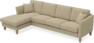 Eden - 3-sits soffa med schäslong - Beige