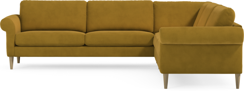 Bridge - Hörnsoffa, 3+3-sits - Gul