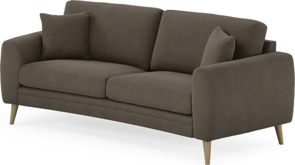 Eden - 2,5-sits soffa svängd - Brun