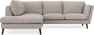 Madison - 2-sits soffa med divan vänster - Beige