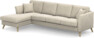 Eden - 3-sits soffa med schäslong - Beige