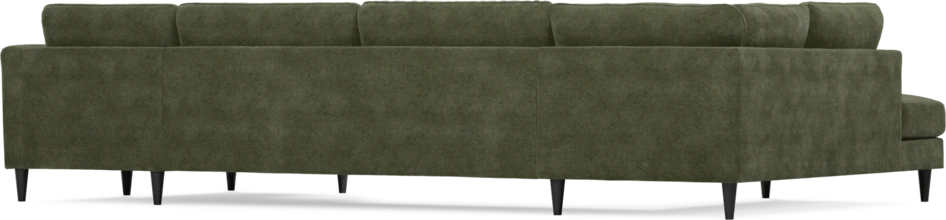 Bridge - 3-sits soffa med divan vänster och schäslong höger - Grön