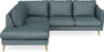 Madison - 2-sits soffa med divan vänster - Turkos