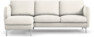Madison Lux - 2-sits soffa med schäslong vänster - Beige
