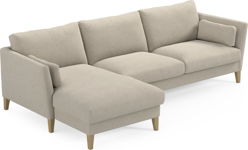 Winston - 3-sits soffa med schäslong, vändbar - Beige