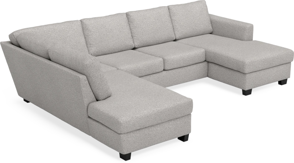 Friday - 3-sits soffa med divan vänster och schäslong höger - Vit