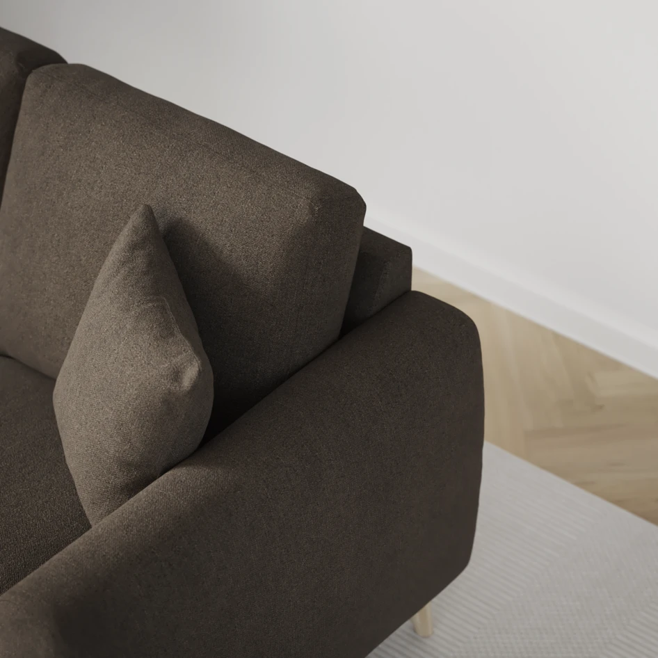 Eden - 2,5-sits soffa - Brun