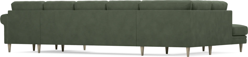 Eden - 3-sits soffa med divan vänster och schäslong höger - Grön