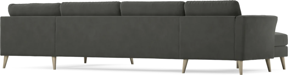 Bridge - 3-sits soffa med schäslong vänster och divan höger - Grå