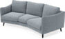 Madison - 3-sits soffa svängd, 70 cm - Blå