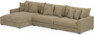 Rossi - 4-sits soffa med schäslong XL vänster - Beige