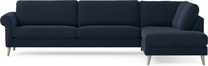 Bridge - 4-sits soffa med divan höger - Blå