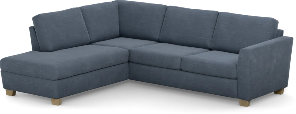 Friday - 2,5-sits soffa med divan vänster - Blå