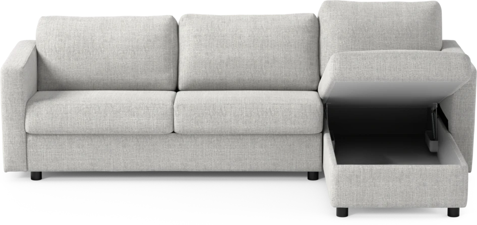 Lindö - Bäddsoffa 2,5-sits med schäslong, vändbar - Grå
